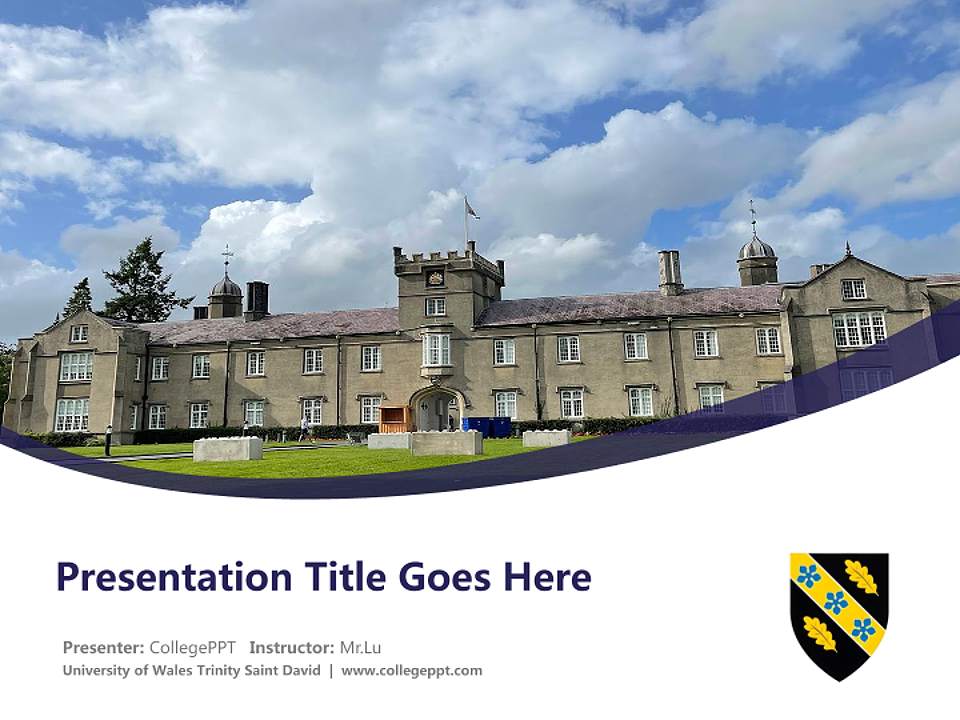 University of Wales Trinity Saint David Course/Courseware Creation PPT Template4:3 ratio PPT effect preview image5