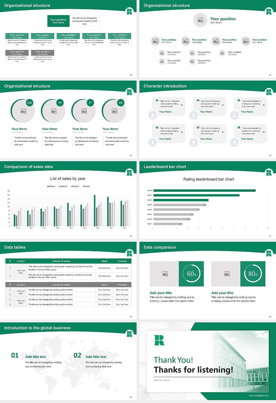 Roehampton University Academic Presentation/Research Findings Report PPT Template16:9 ratio PPT effect preview image4