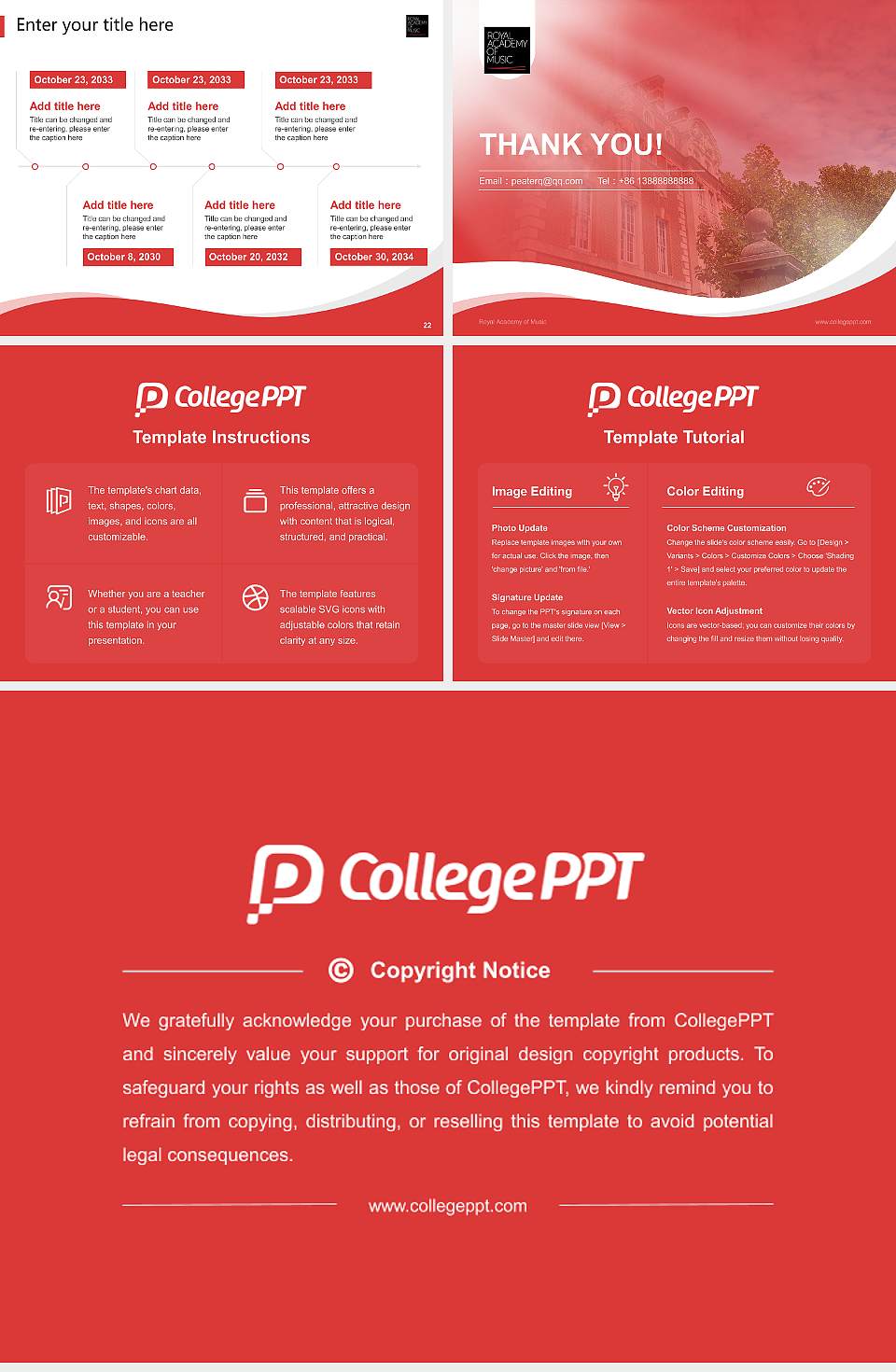 Royal Academy of Music Lecture Sharing and Networking Event PPT Template4:3 ratio PPT effect preview image4