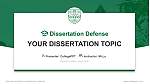 University of Stirling Graduation Thesis Defense PPT Template