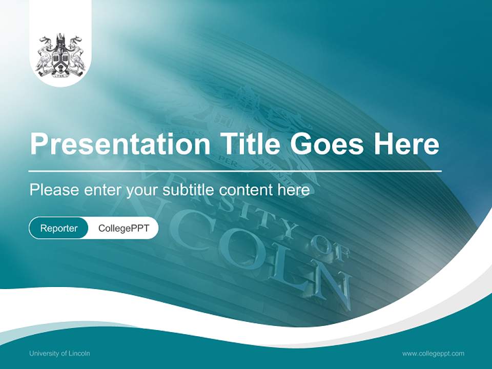 University of Lincoln Lecture Sharing and Networking Event PPT Template4:3 ratio PPT effect preview image4