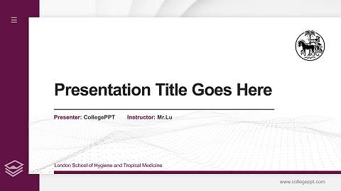 London School of Hygiene and Tropical Medicine Thesis Proposal/Graduation Defense PPT Template