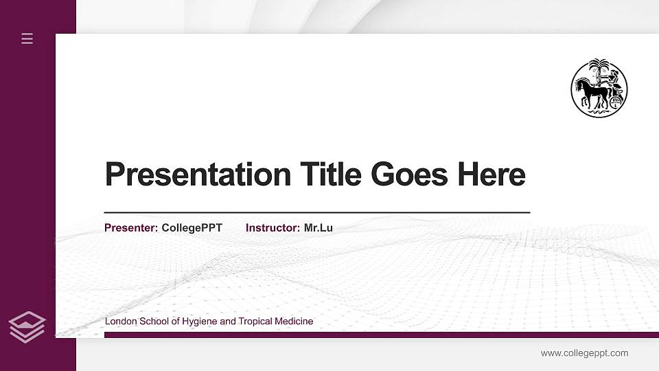 London School of Hygiene and Tropical Medicine Thesis Proposal/Graduation Defense PPT Template16:9 ratio PPT effect preview image
