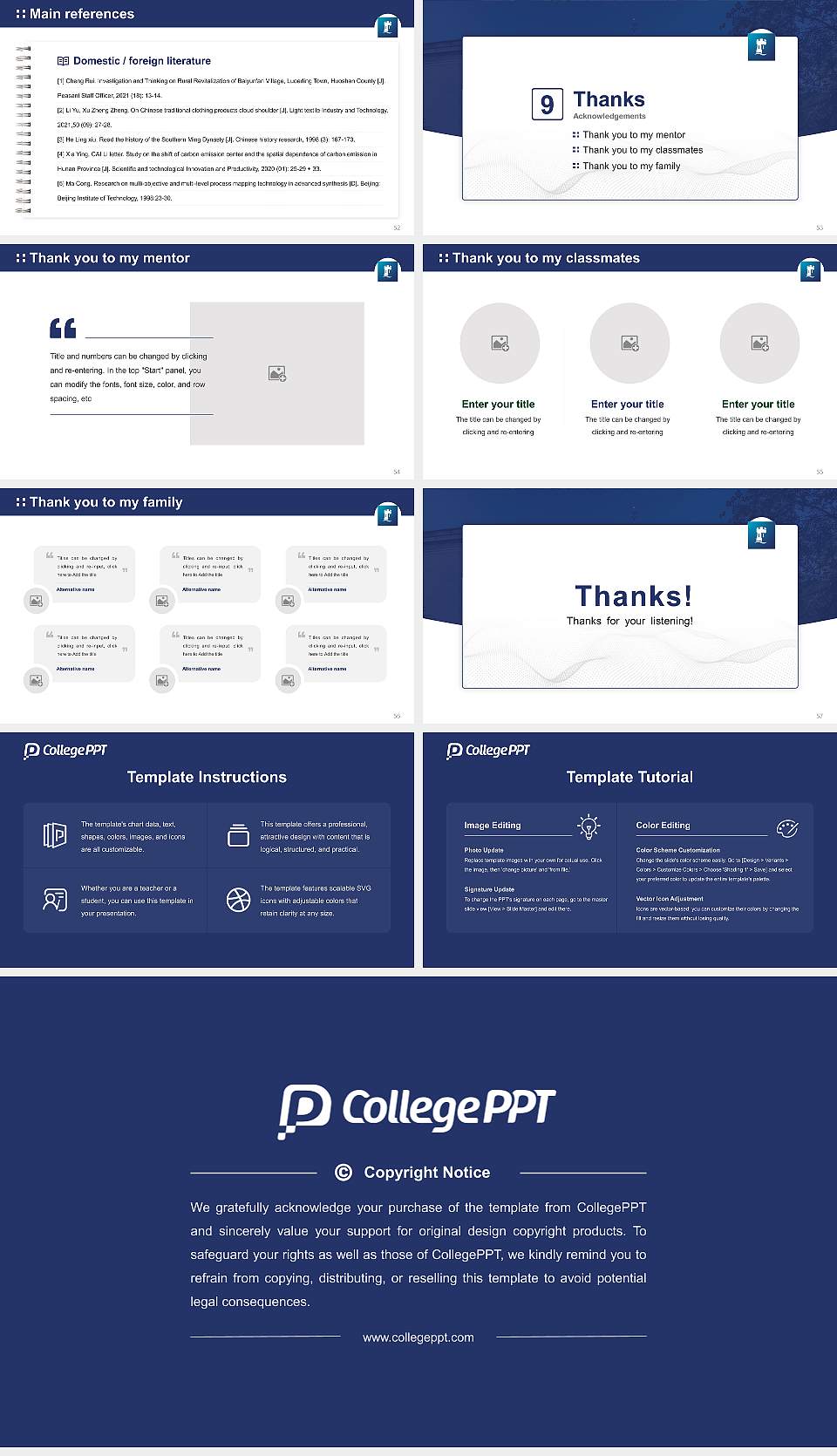 University of Nottingham Graduation Thesis Defense PPT Template16:9 ratio PPT effect preview image7