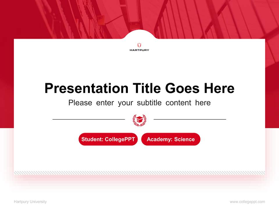 Hartpury University National Scholarship Defense PPT Template4:3 ratio PPT effect preview image4