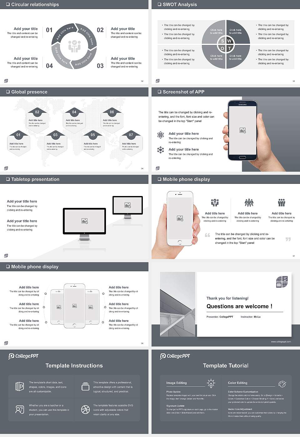 University of Bradford General Purpose PPT Template16:9 ratio PPT effect preview image5