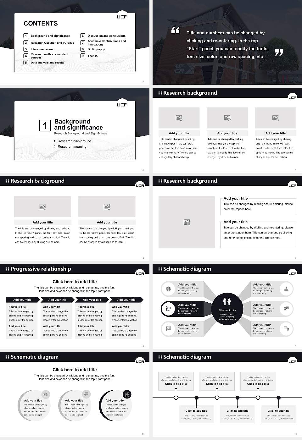 University for the Creative Arts Graduation Thesis Defense PPT Template16:9 ratio PPT effect preview image2