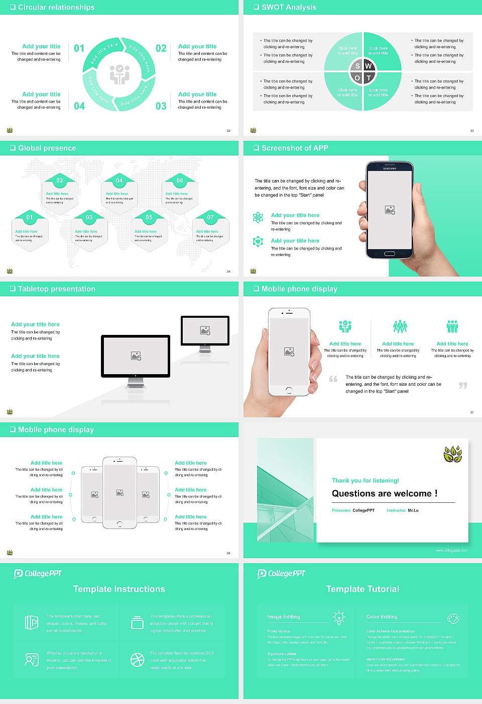 University of Cumbria General Purpose PPT Template16:9 ratio PPT effect preview image5
