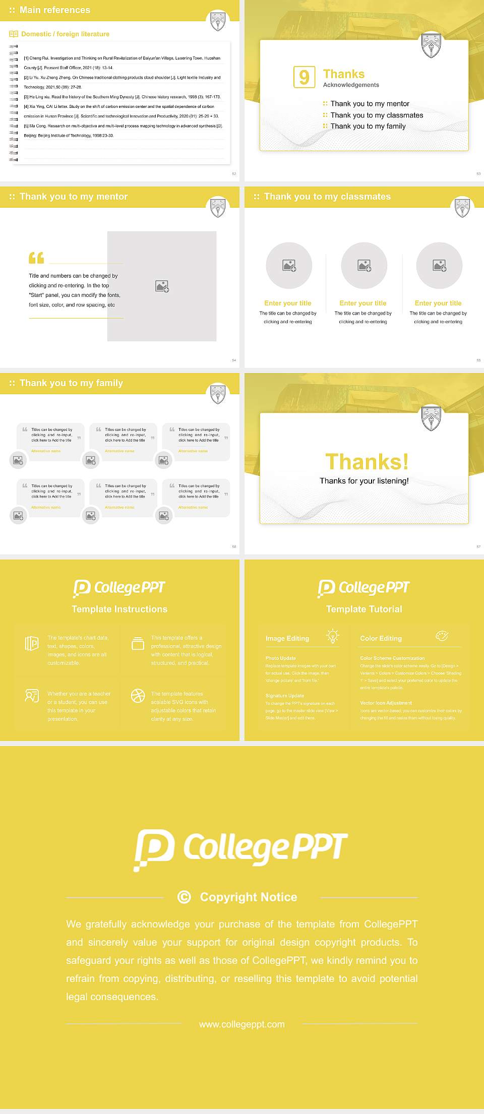 Buckinghamshire New University Graduation Thesis Defense PPT Template4:3 ratio PPT effect preview image7