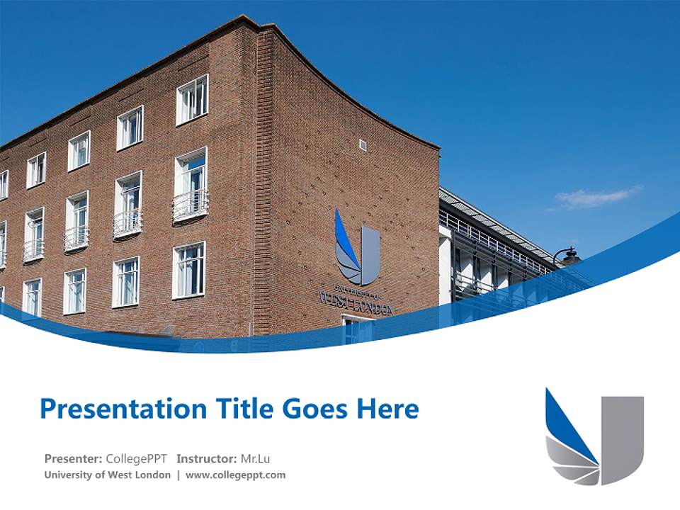University of West London Course/Courseware Creation PPT Template4:3 ratio PPT effect preview image5