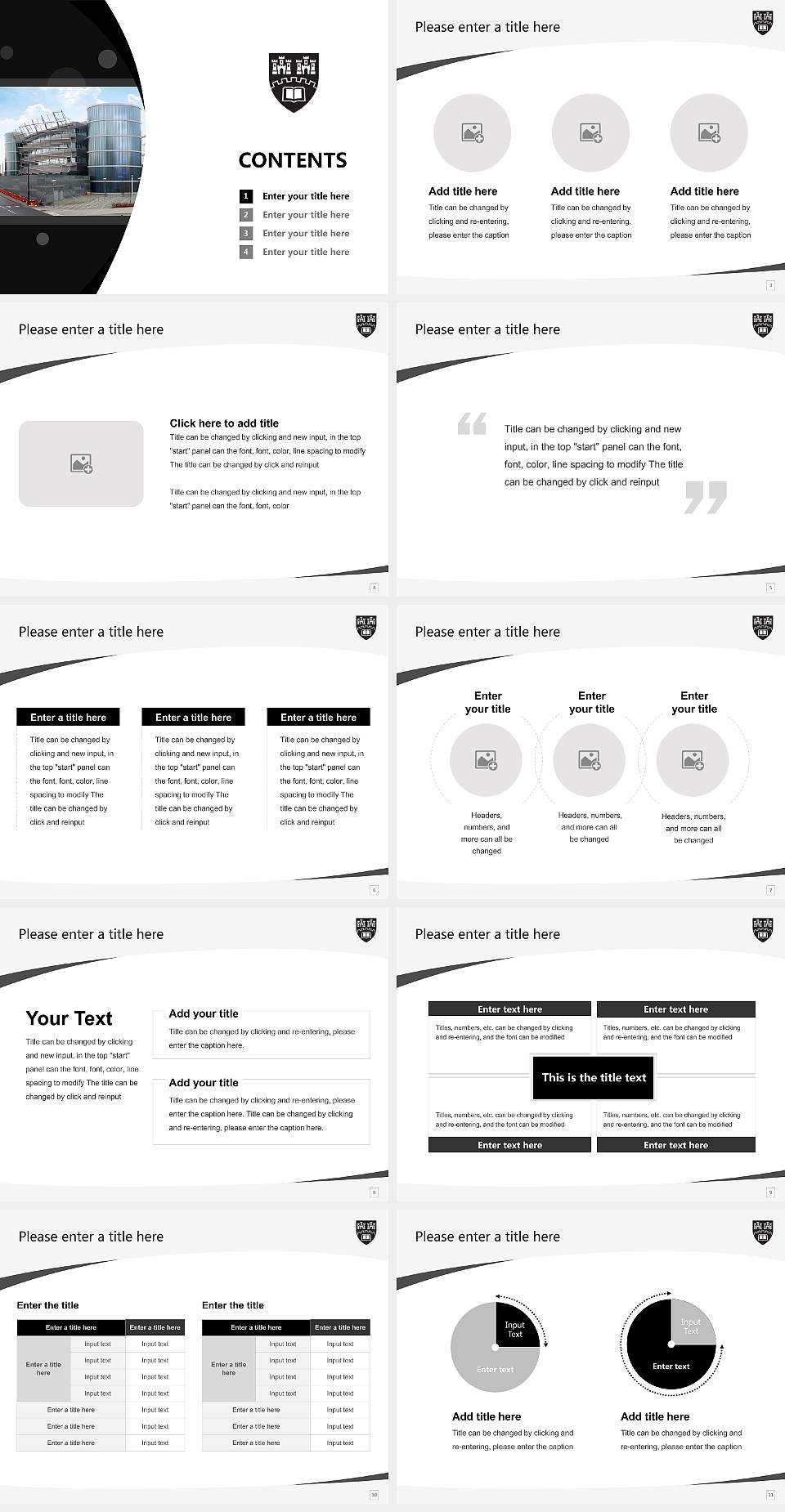 Northumbria University Course/Courseware Creation PPT Template4:3 ratio PPT effect preview image2