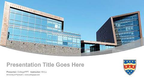 University of Plymouth Course/Courseware Creation PPT Template