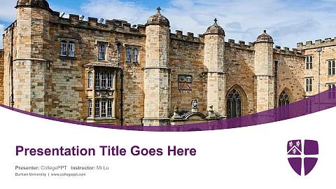 Durham University Course/Courseware Creation PPT Template