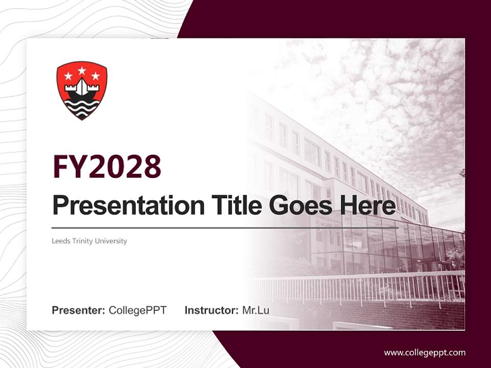 Leeds Trinity University Academic Presentation/Research Findings Report PPT Template4:3 ratio PPT effect preview image5