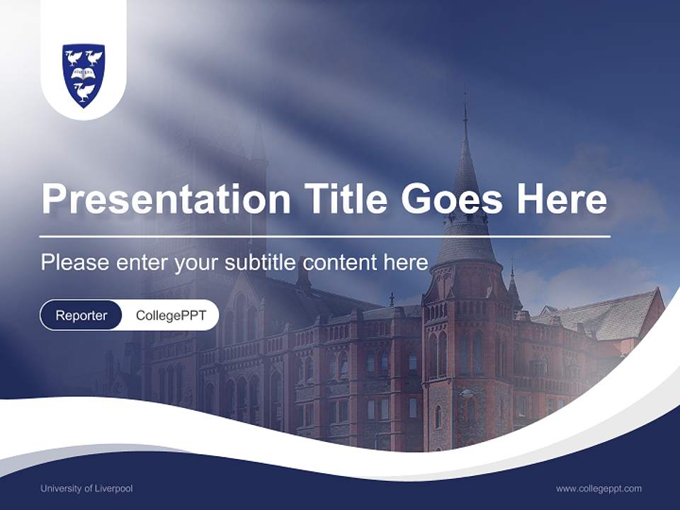 University of Liverpool Lecture Sharing and Networking Event PPT Template4:3 ratio PPT effect preview image4