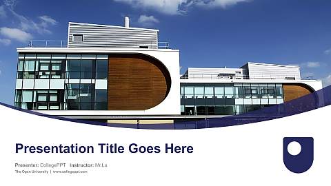 The Open University Course/Courseware Creation PPT Template