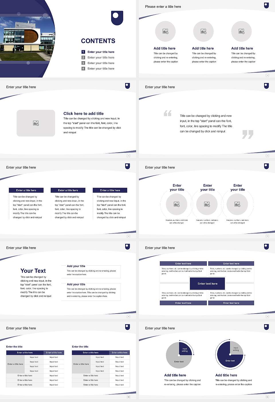 The Open University Course/Courseware Creation PPT Template16:9 ratio PPT effect preview image2