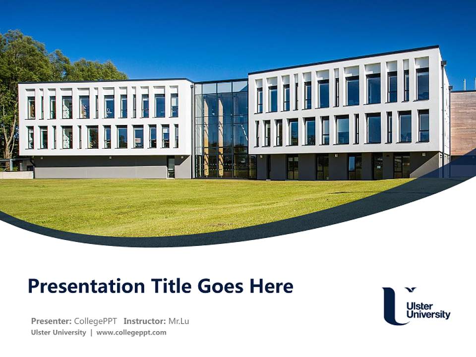 Ulster University Course/Courseware Creation PPT Template4:3 ratio PPT effect preview image5