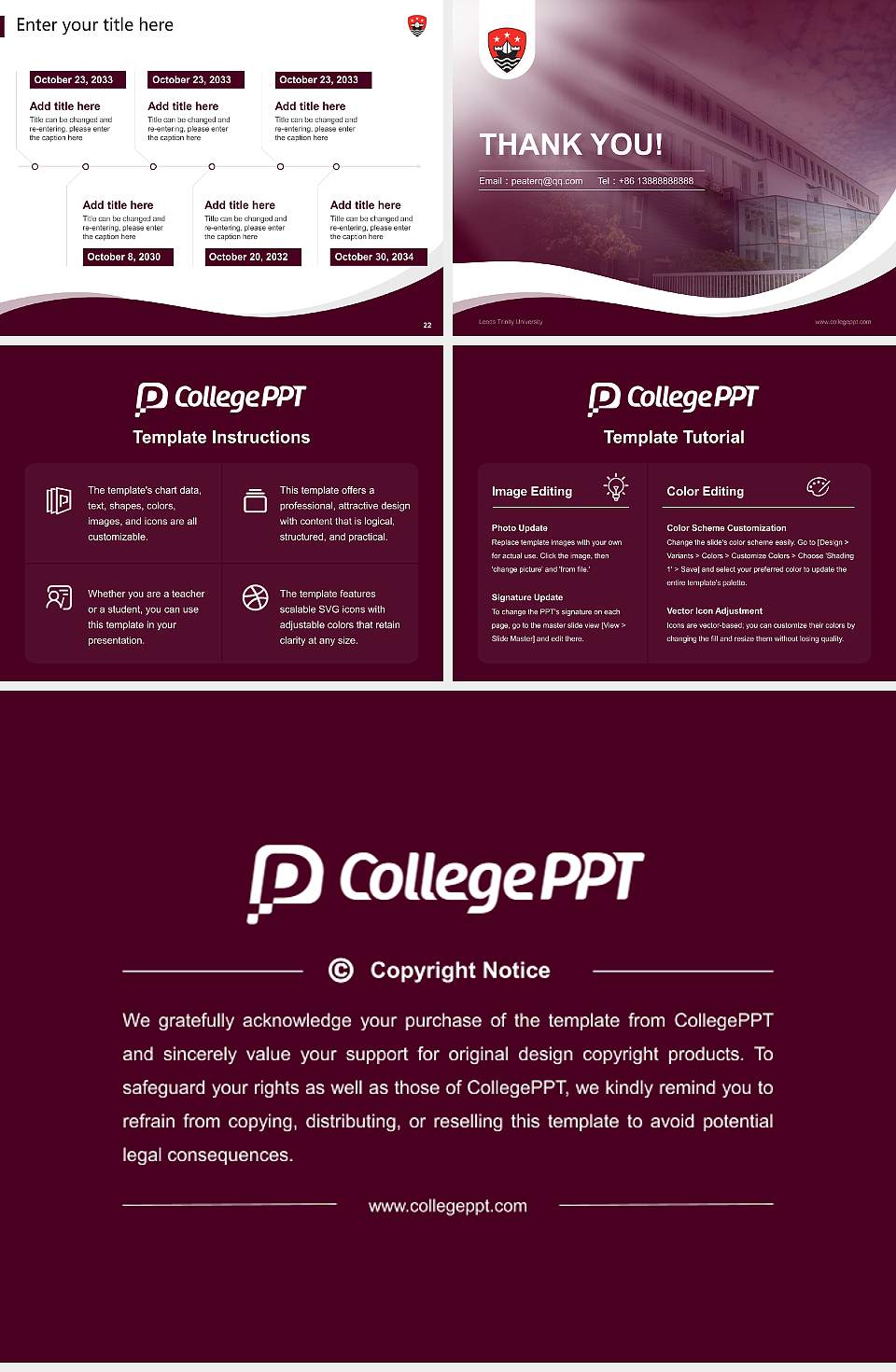 Leeds Trinity University Lecture Sharing and Networking Event PPT Template4:3 ratio PPT effect preview image4