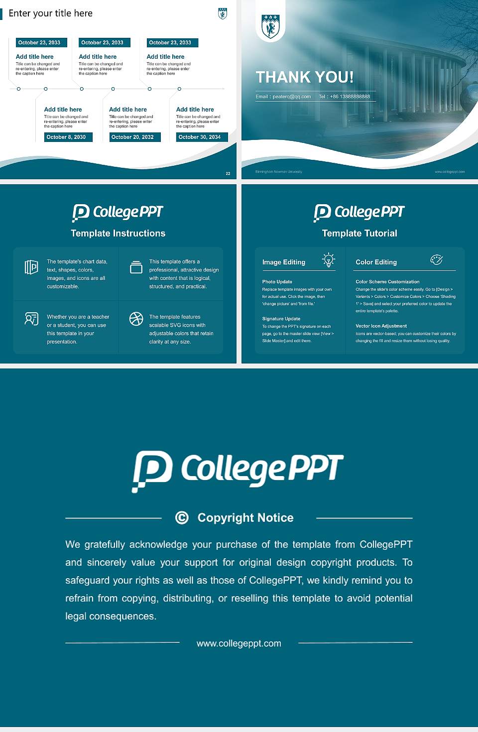Birmingham Newman University Lecture Sharing and Networking Event PPT Template4:3 ratio PPT effect preview image4