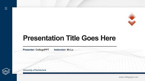 University of Sunderland Thesis Proposal/Graduation Defense PPT Template