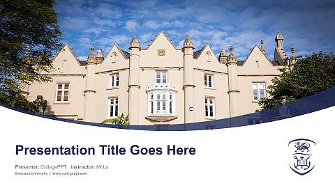 Swansea University Course/Courseware Creation PPT Template
