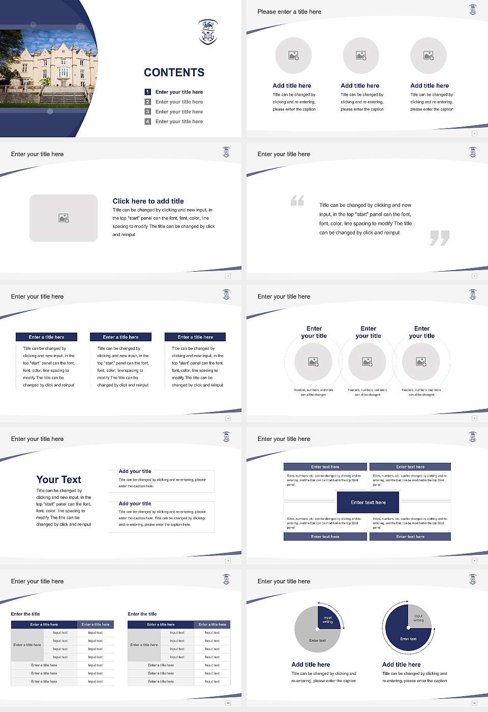 Swansea University Course/Courseware Creation PPT Template16:9 ratio PPT effect preview image2
