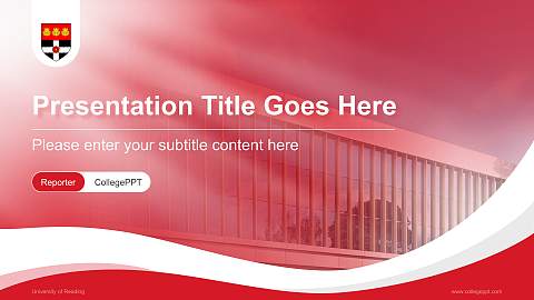 University of Reading Lecture Sharing and Networking Event PPT Template