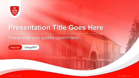 Middlesex University Lecture Sharing and Networking Event PPT Template