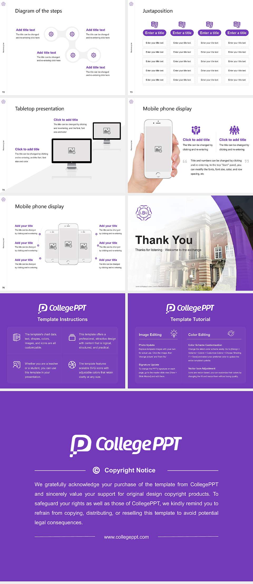Leeds Beckett University Competition/Entrepreneurship Contest PPT Template4:3 ratio PPT effect preview image9
