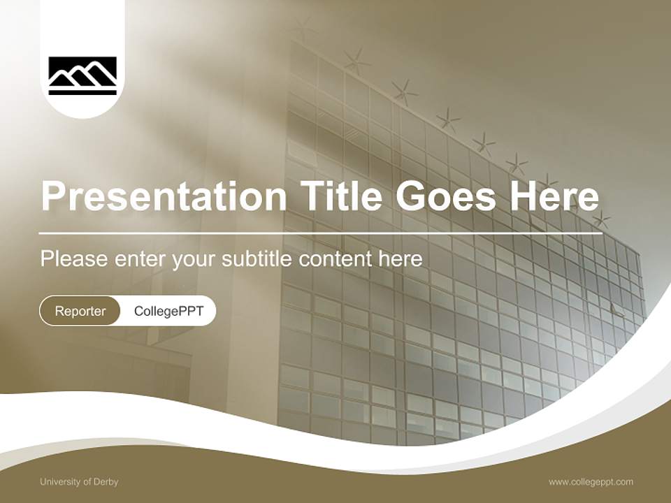 University of Derby Lecture Sharing and Networking Event PPT Template4:3 ratio PPT effect preview image4