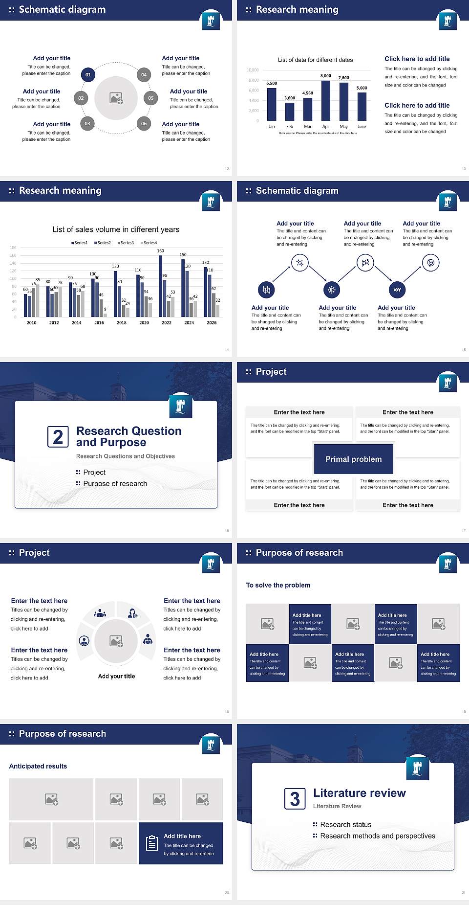 University of Nottingham Graduation Thesis Defense PPT Template4:3 ratio PPT effect preview image3