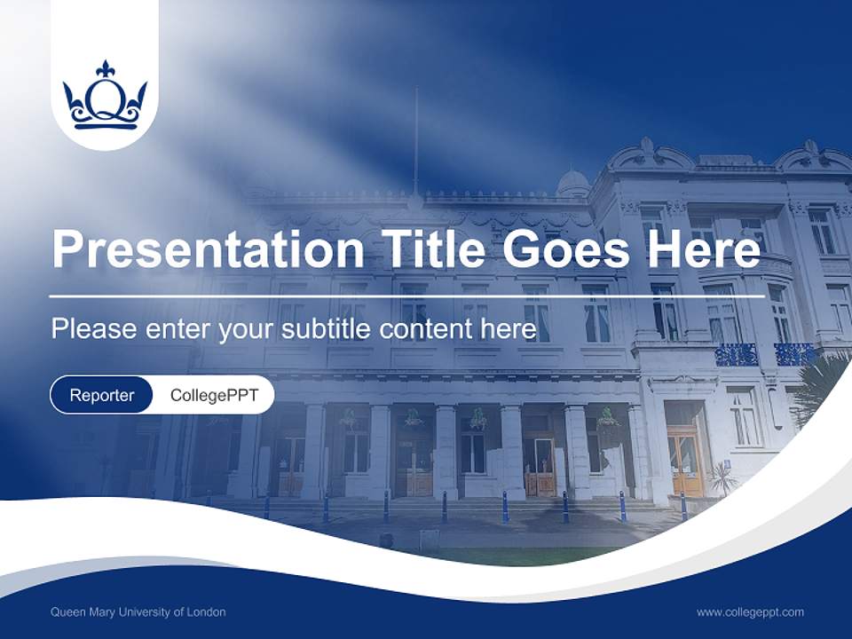 Queen Mary University of London Lecture Sharing and Networking Event PPT Template4:3 ratio PPT effect preview image4