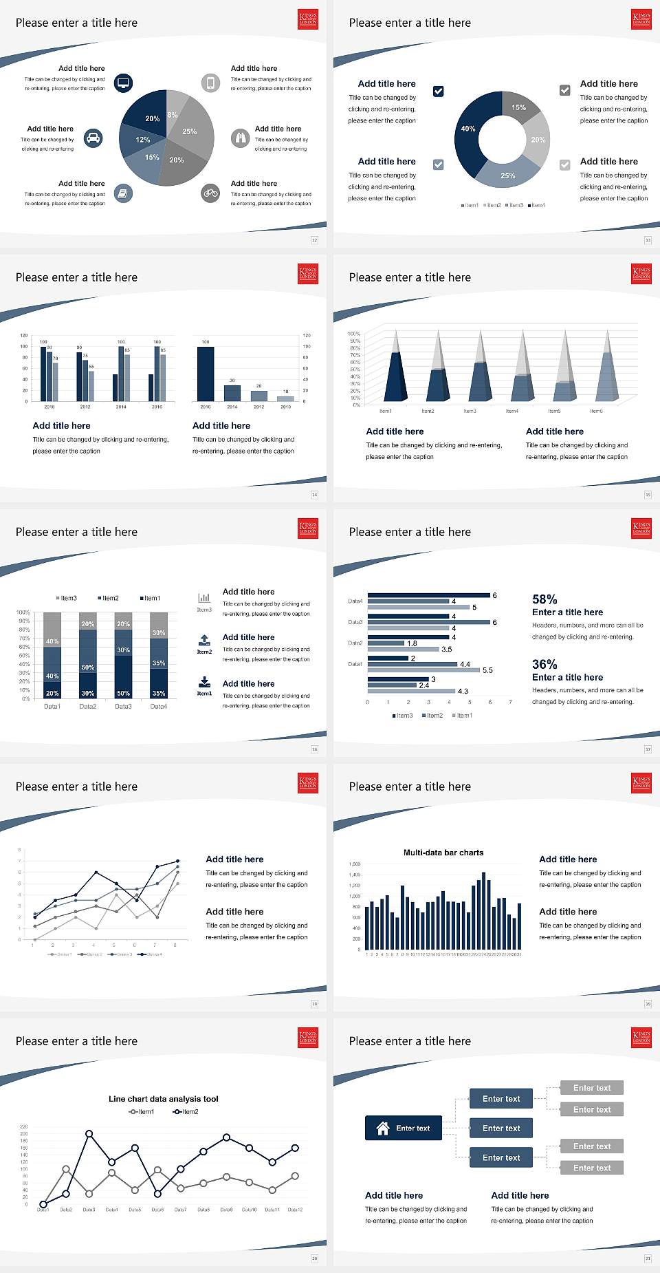 King’s College London Course/Courseware Creation PPT Template4:3 ratio PPT effect preview image3