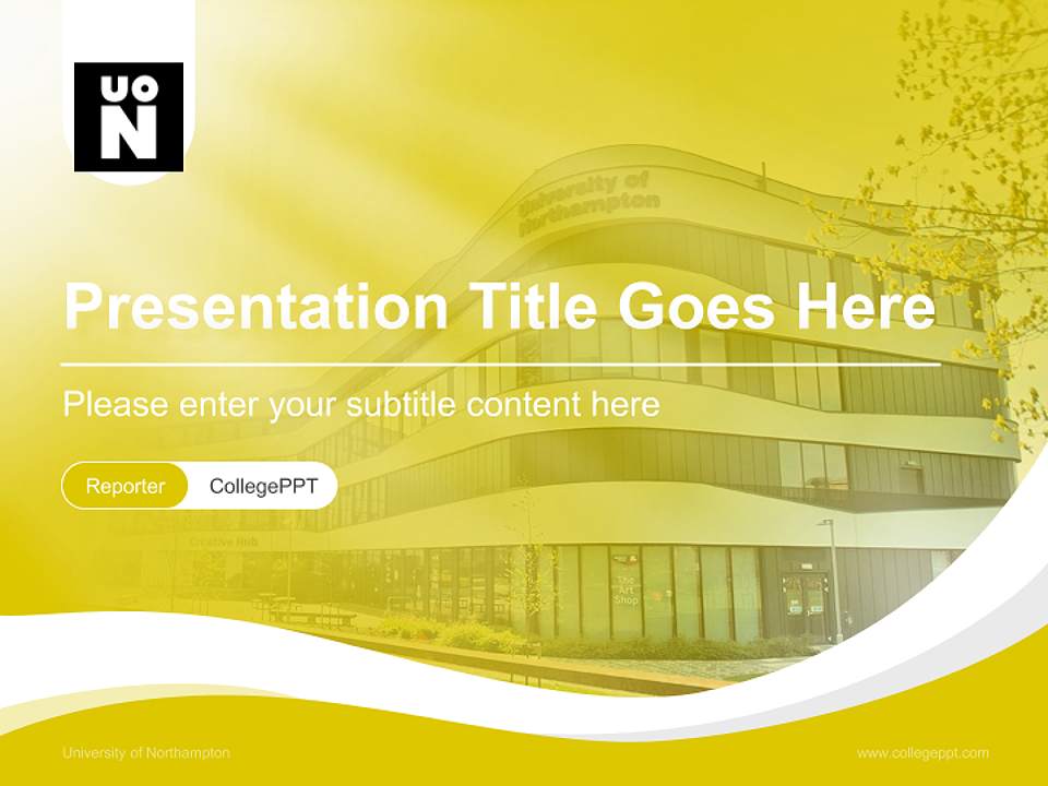 University of Northampton Lecture Sharing and Networking Event PPT Template4:3 ratio PPT effect preview image4