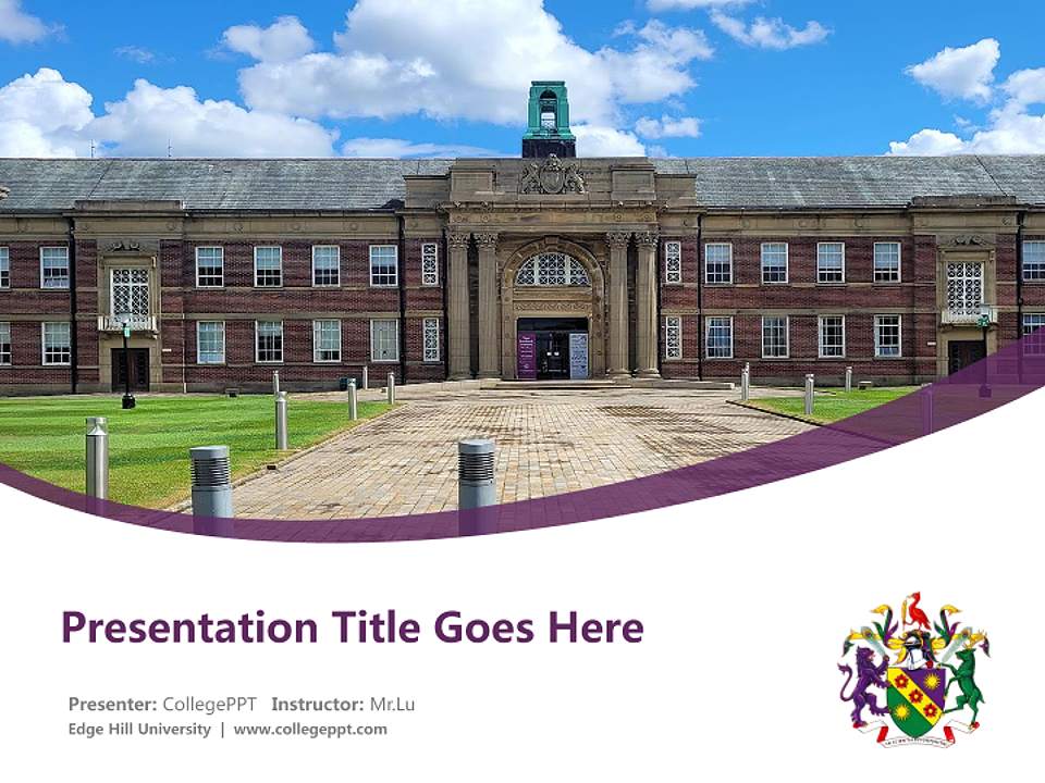 Edge Hill University Course/Courseware Creation PPT Template4:3 ratio PPT effect preview image5