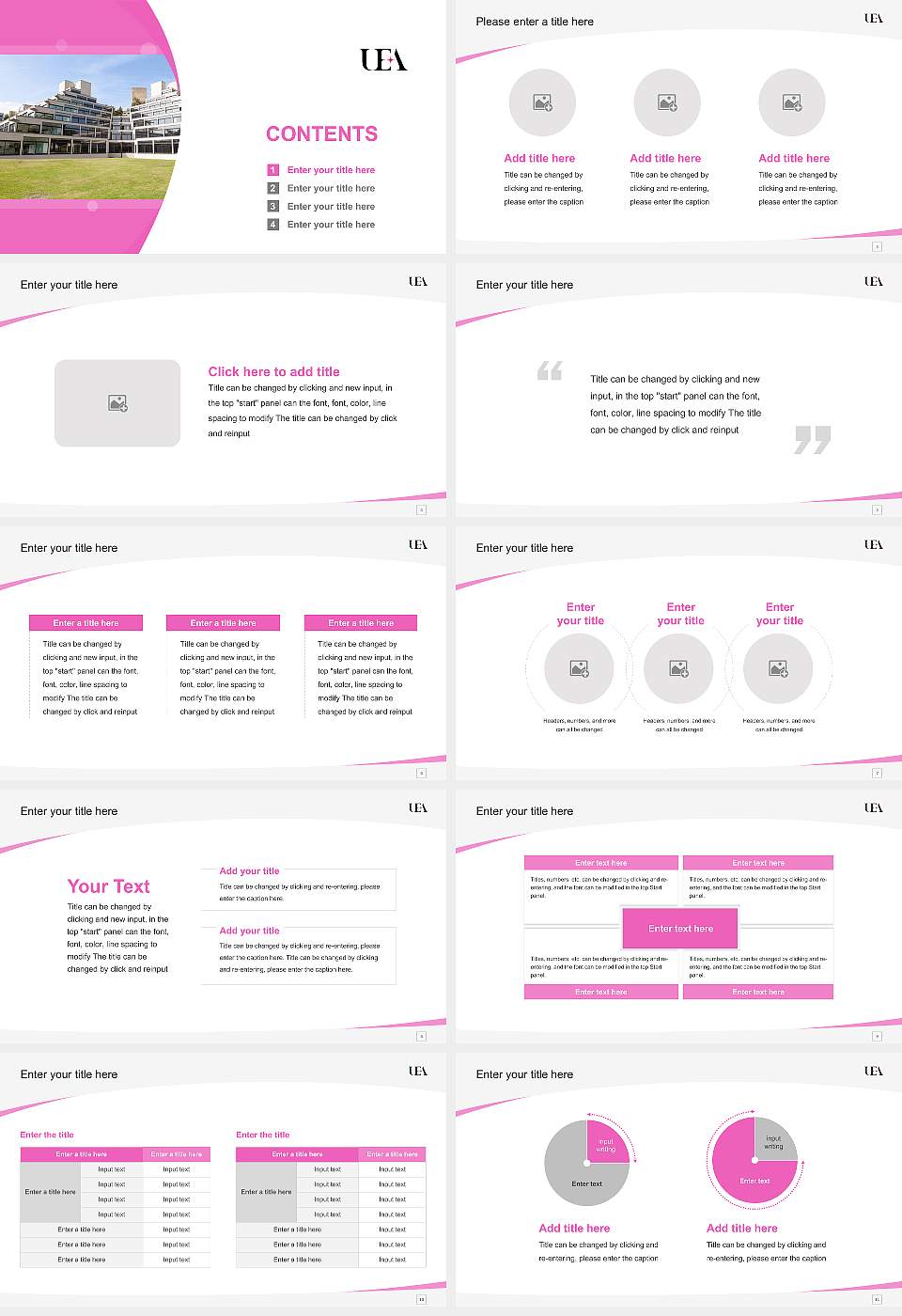 University of East Anglia Course/Courseware Creation PPT Template16:9 ratio PPT effect preview image2