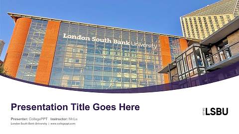 London South Bank University Course/Courseware Creation PPT Template