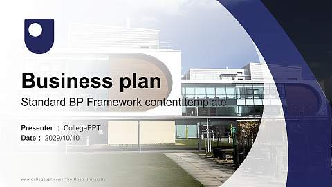 The Open University Competition/Entrepreneurship Contest PPT Template