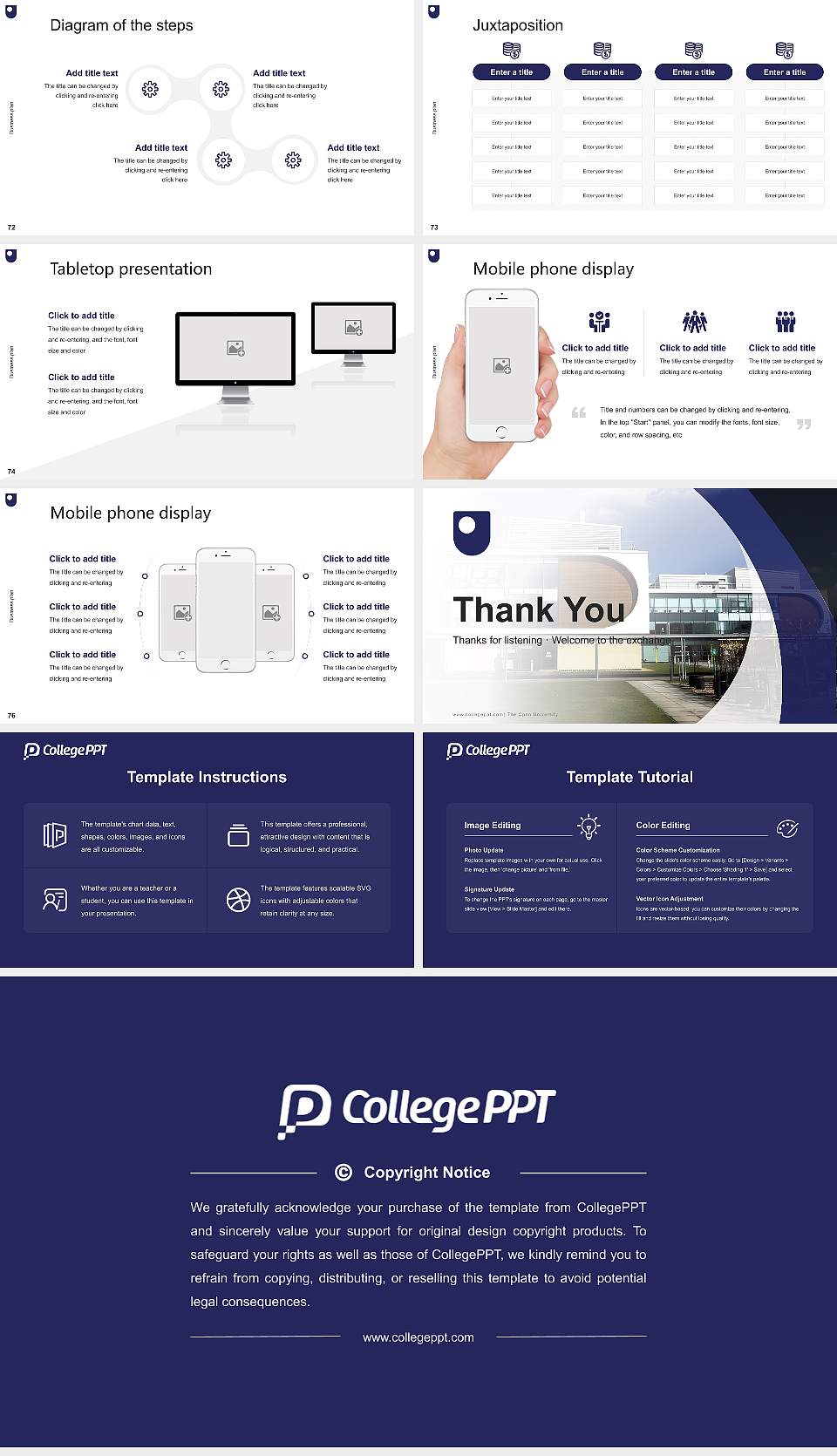 The Open University Competition/Entrepreneurship Contest PPT Template16:9 ratio PPT effect preview image9