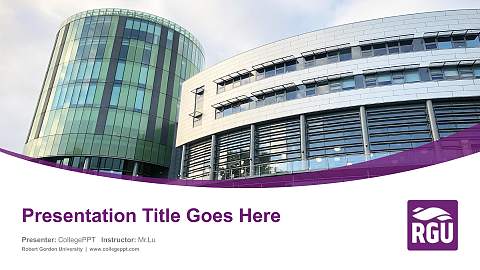 Robert Gordon University Course/Courseware Creation PPT Template