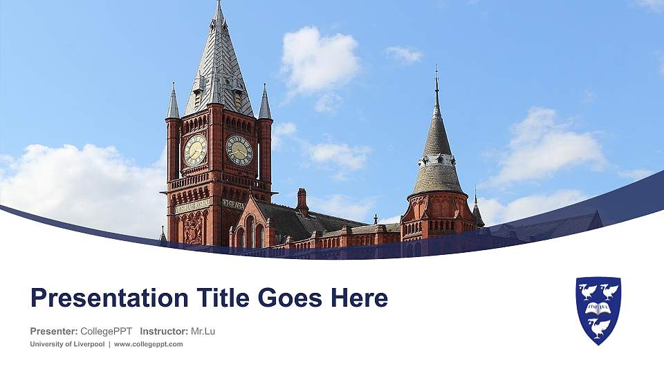 University of Liverpool Course/Courseware Creation PPT Template16:9 ratio PPT effect preview image