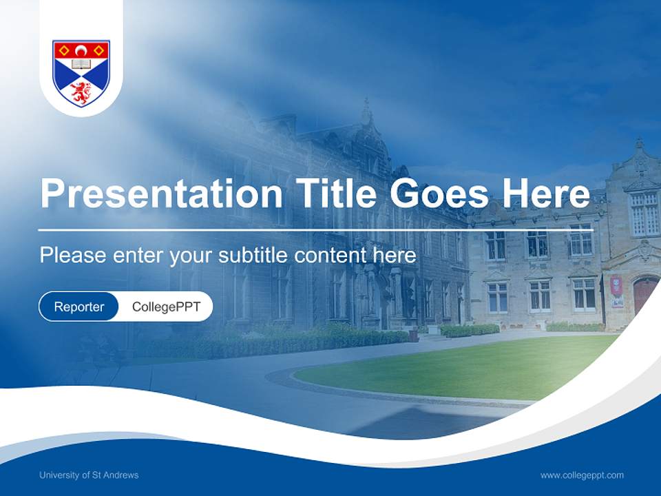 University of St Andrews Lecture Sharing and Networking Event PPT Template4:3 ratio PPT effect preview image4