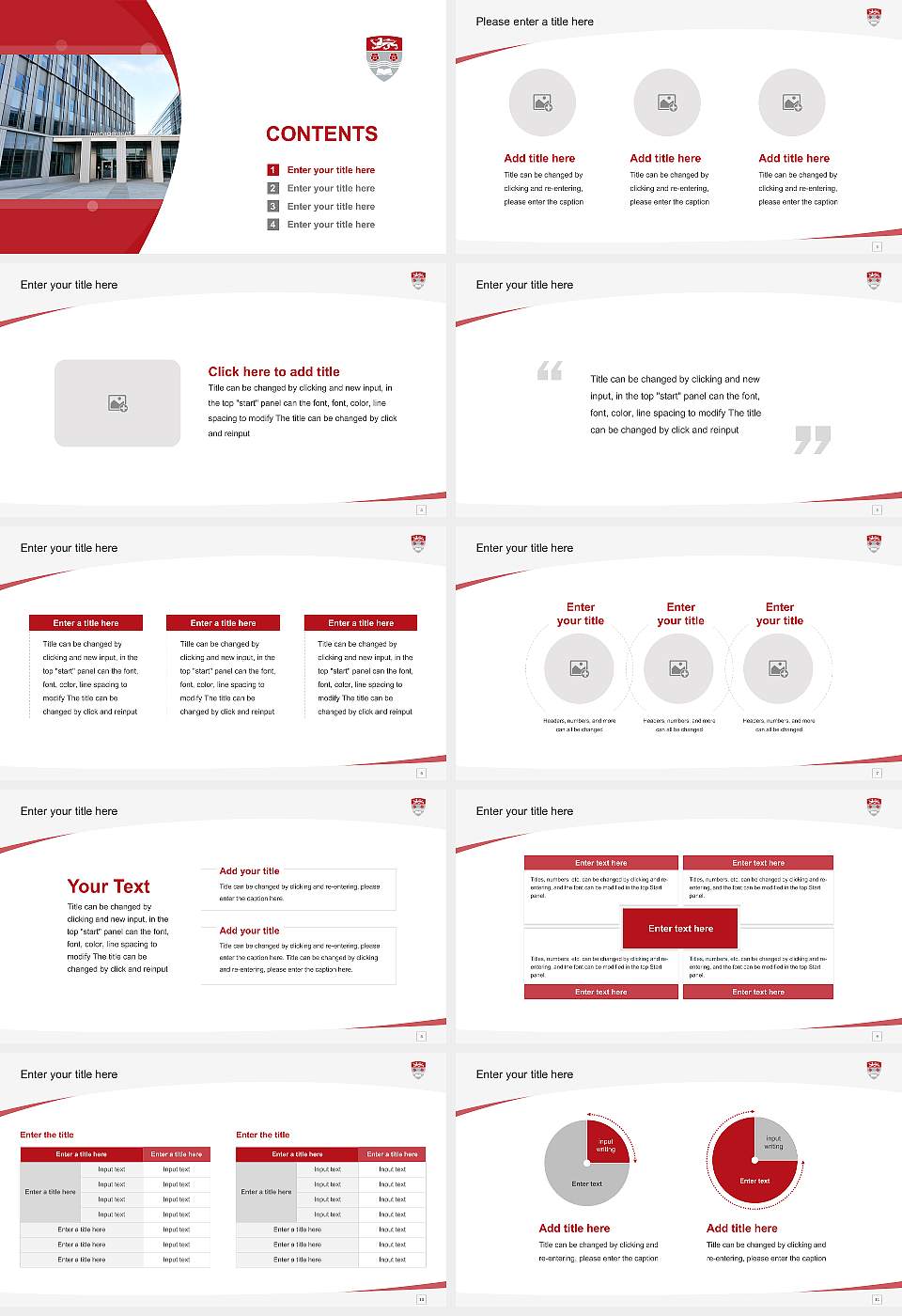 Lancaster University Course/Courseware Creation PPT Template16:9 ratio PPT effect preview image2