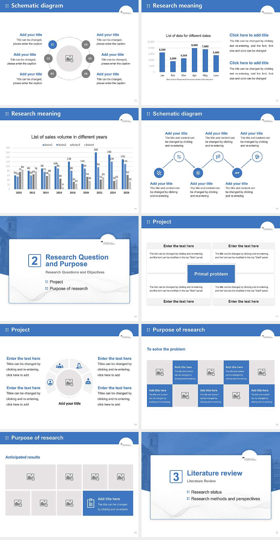 University of Gloucestershire Graduation Thesis Defense PPT Template4:3 ratio PPT effect preview image3