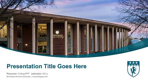 Birmingham Newman University Course/Courseware Creation PPT Template