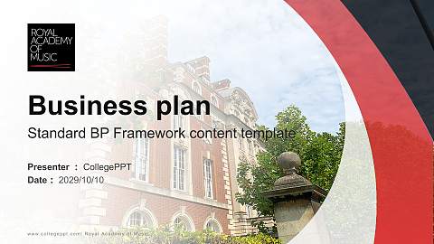Royal Academy of Music Competition/Entrepreneurship Contest PPT Template