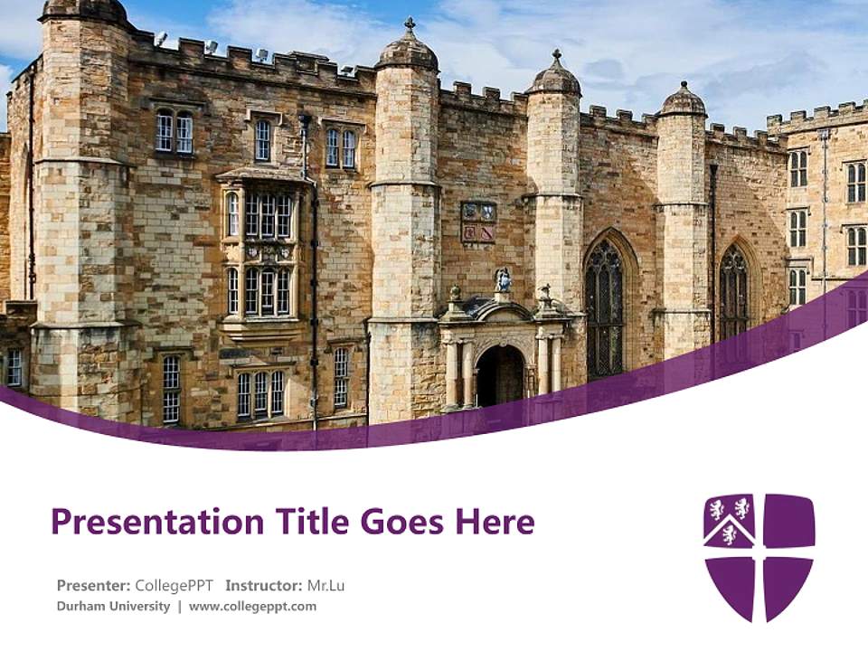 Durham University Course/Courseware Creation PPT Template4:3 ratio PPT effect preview image5