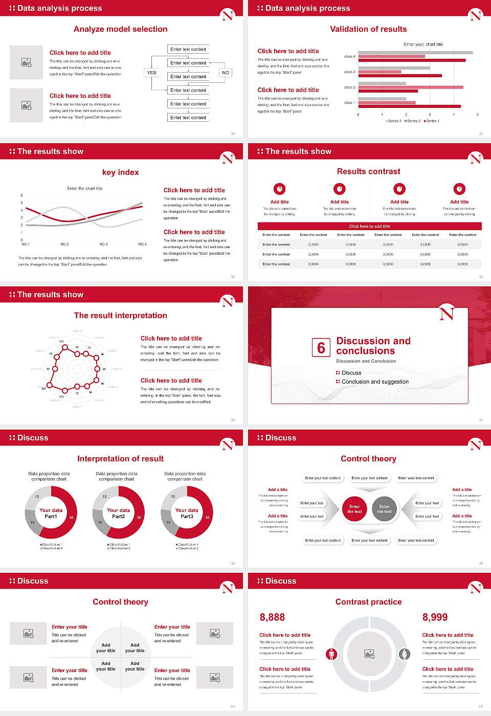 Northeastern University Graduation Thesis Defense PPT Template16:9 ratio PPT effect preview image5