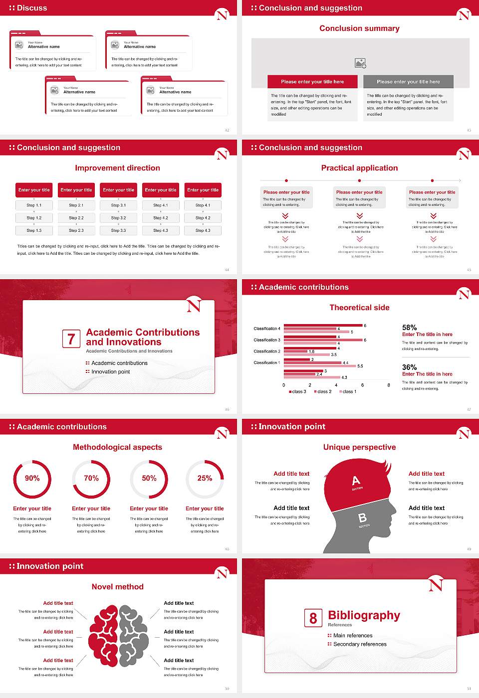 Northeastern University Graduation Thesis Defense PPT Template16:9 ratio PPT effect preview image6